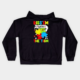 Rizz'em with The Tism Autistic Rizz Kids Hoodie